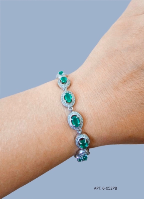 Браслет из родированого серебра 925 пробы 6-052 р в 10*