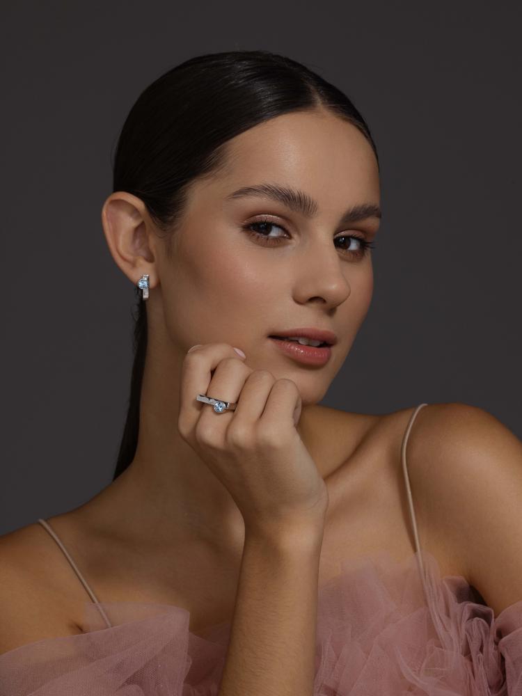 Серьги из серебра 02-4033/БРТБ-00