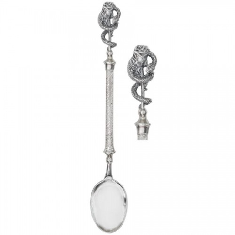 Ложка из серебра Л-207 Змея и роза