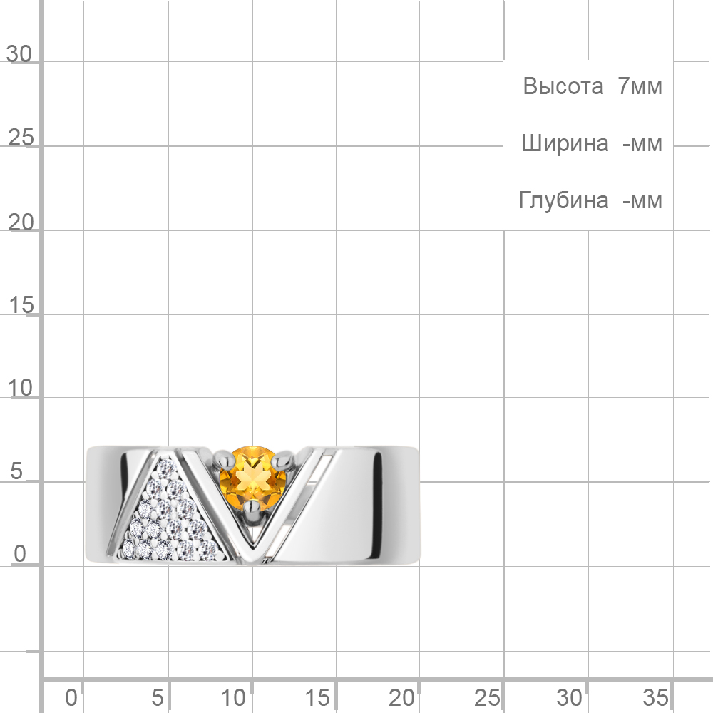 Кольцо из серебра 6980106А
