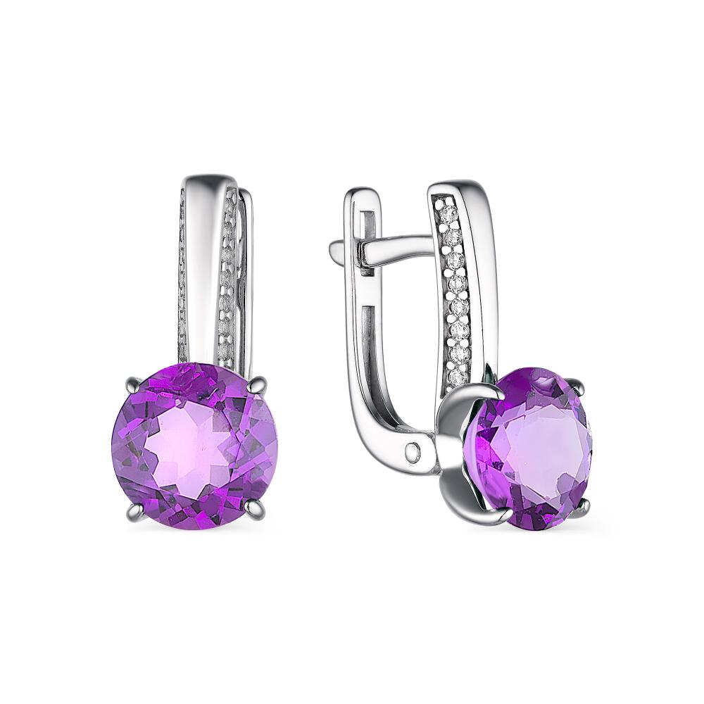 Серьги из серебра 02-1899/00АМ-00