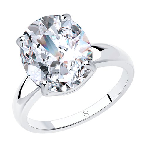 Кольцо из родированого серебра 925 пробы 94012074