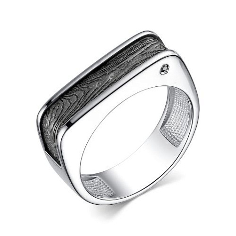 Кольцо из серебра 01-3835/00ЧБ-17