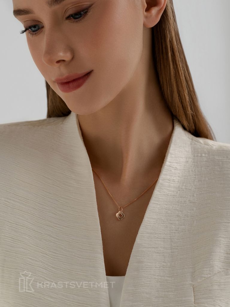 Подвеска из красного золота 585 пробы НП12-1477