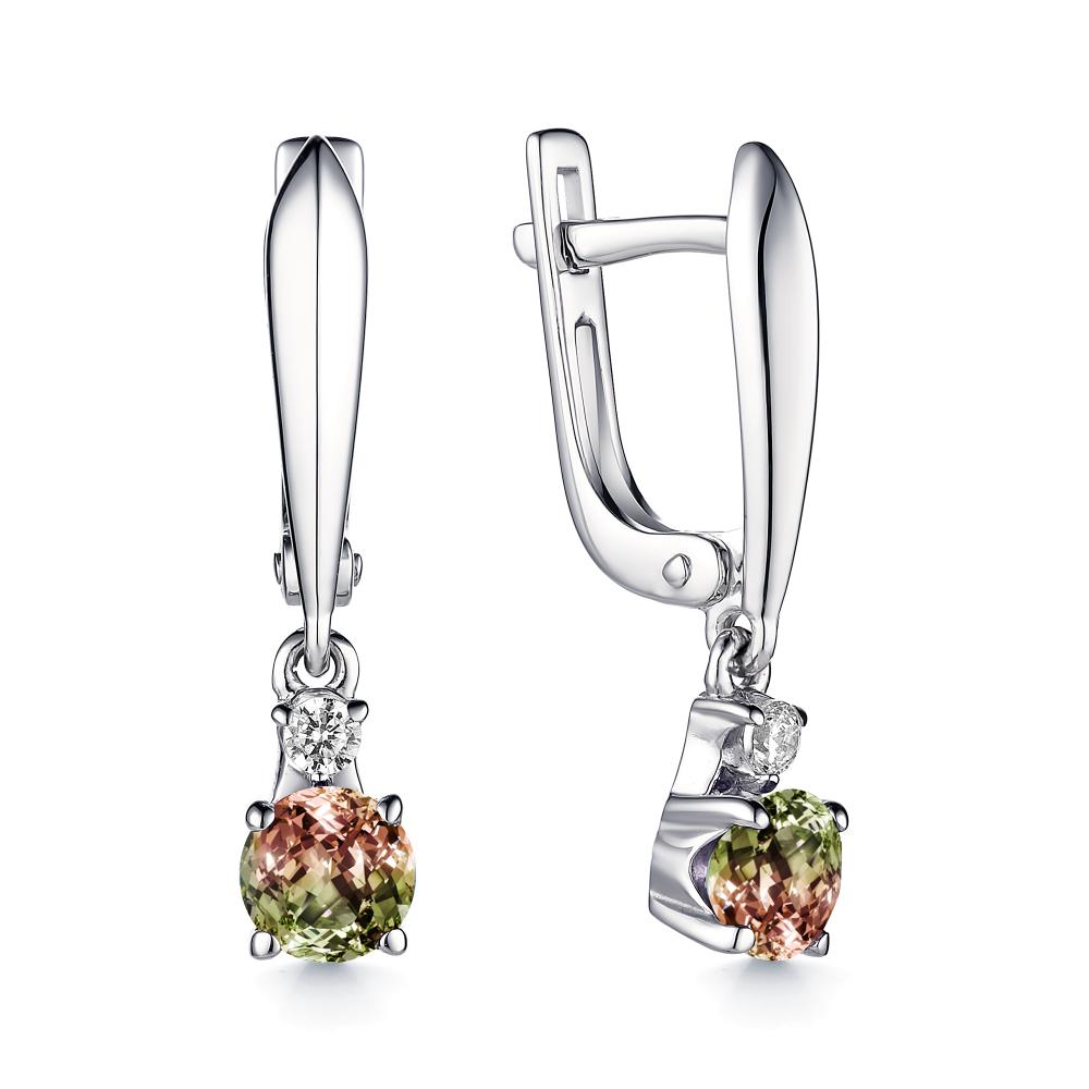 Серьги из серебра 02-1347/00СТ-00