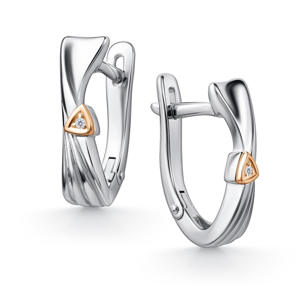 Серьги из серебра 02-5247/000Б-00