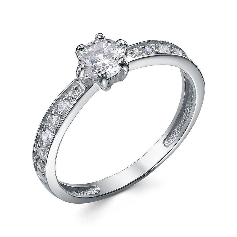 Кольцо из родированого серебра 925 пробы 3101018199