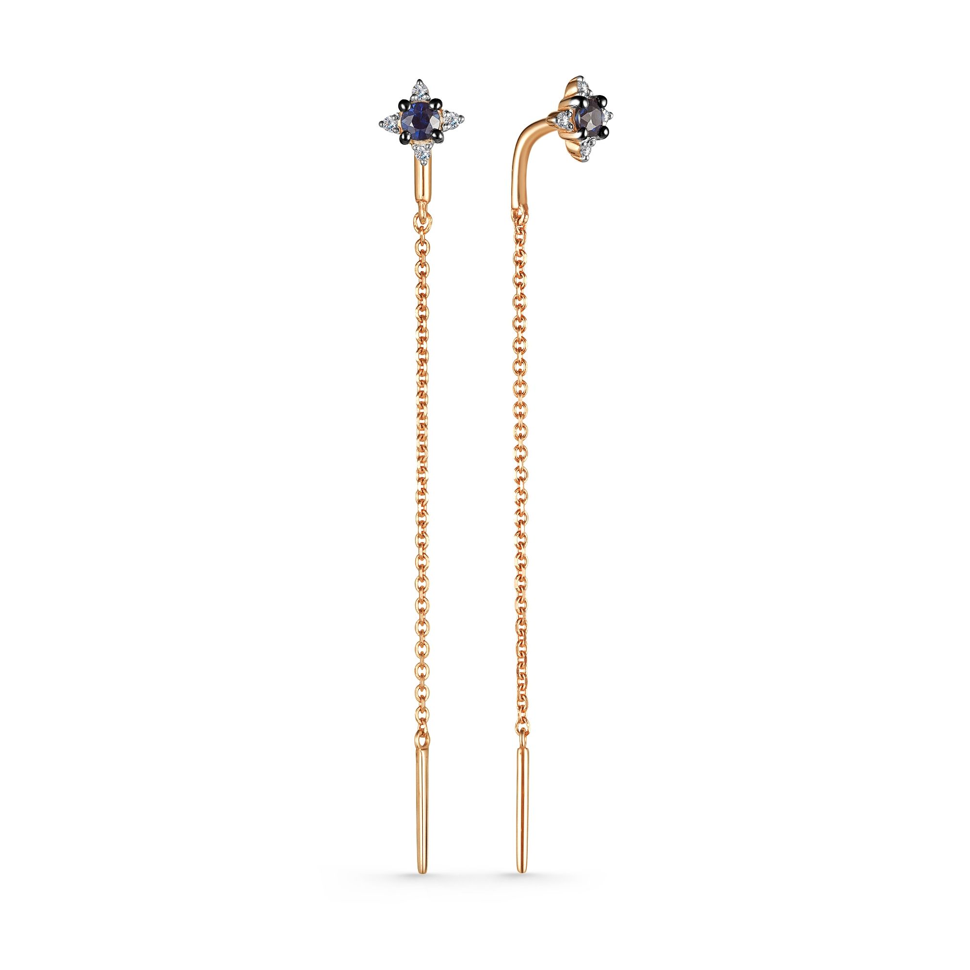 Серьги из золота 25144-102