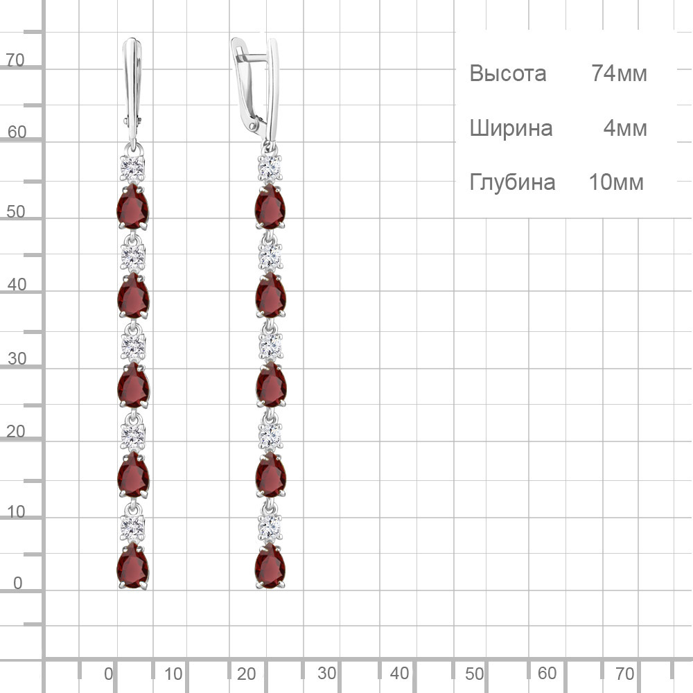 Серьги из серебра 4760203А