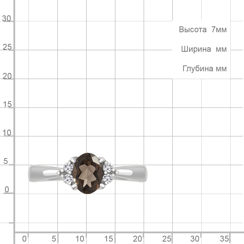 Кольцо из серебра 6523601А