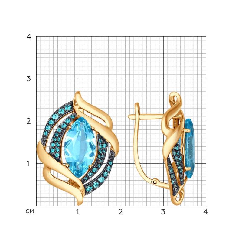 Серьги из золота 724610