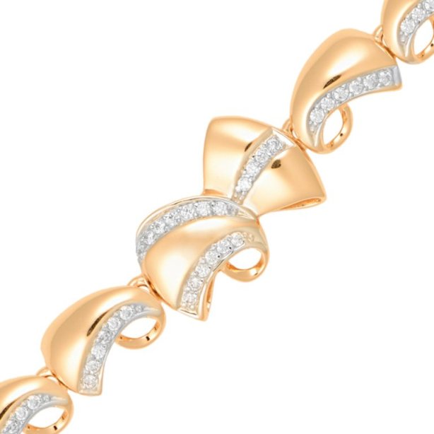 Браслет из красного золота 585 пробы бр078-01