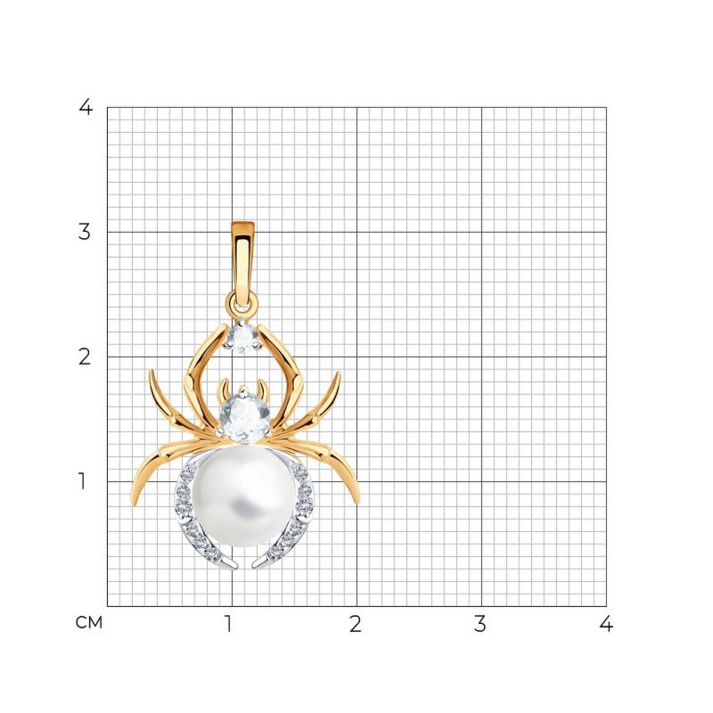 Подвеска из красного золота 585 пробы 793128