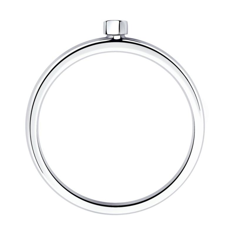 Кольцо из родированого серебра 925 пробы 94013170