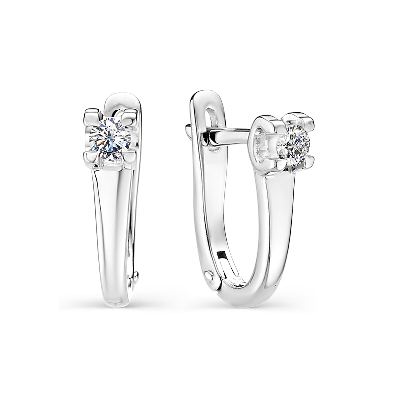 Серьги из серебра 02-0879/00КЦ-00