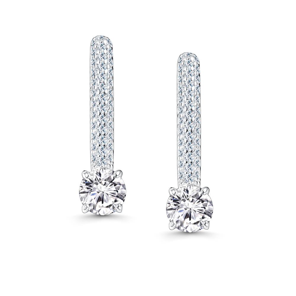 Серьги из серебра 02-5191/000М-00