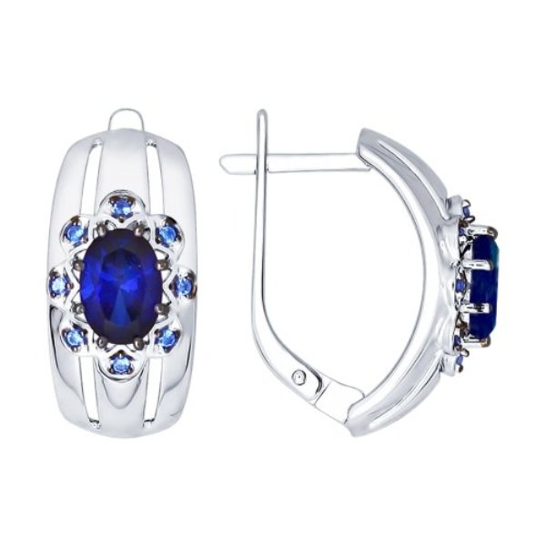Серьги из серебра 88020035