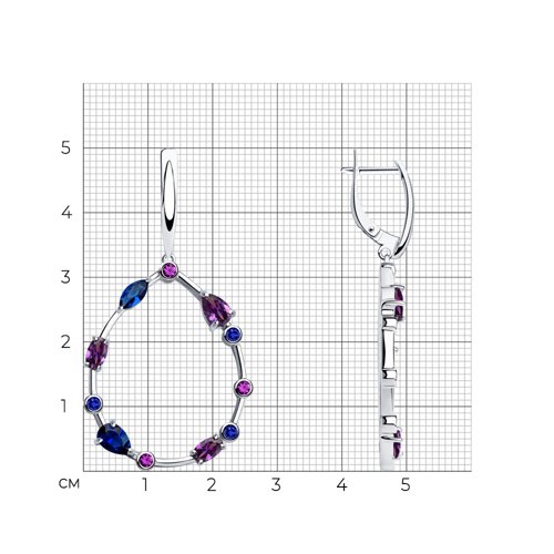 Серьги из серебра 94023565
