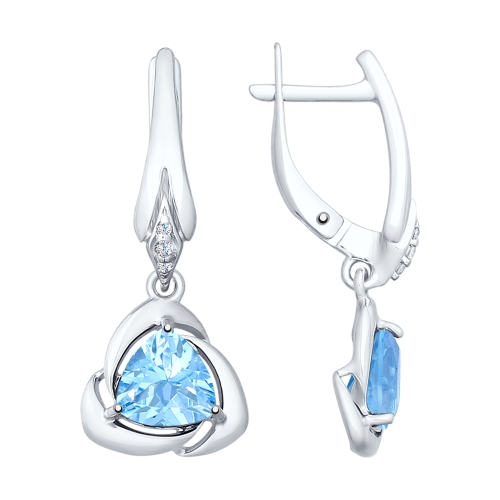 Серьги из серебра 92021623