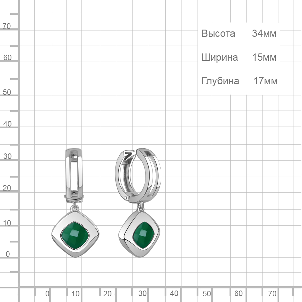 Серьги из серебра 45011309