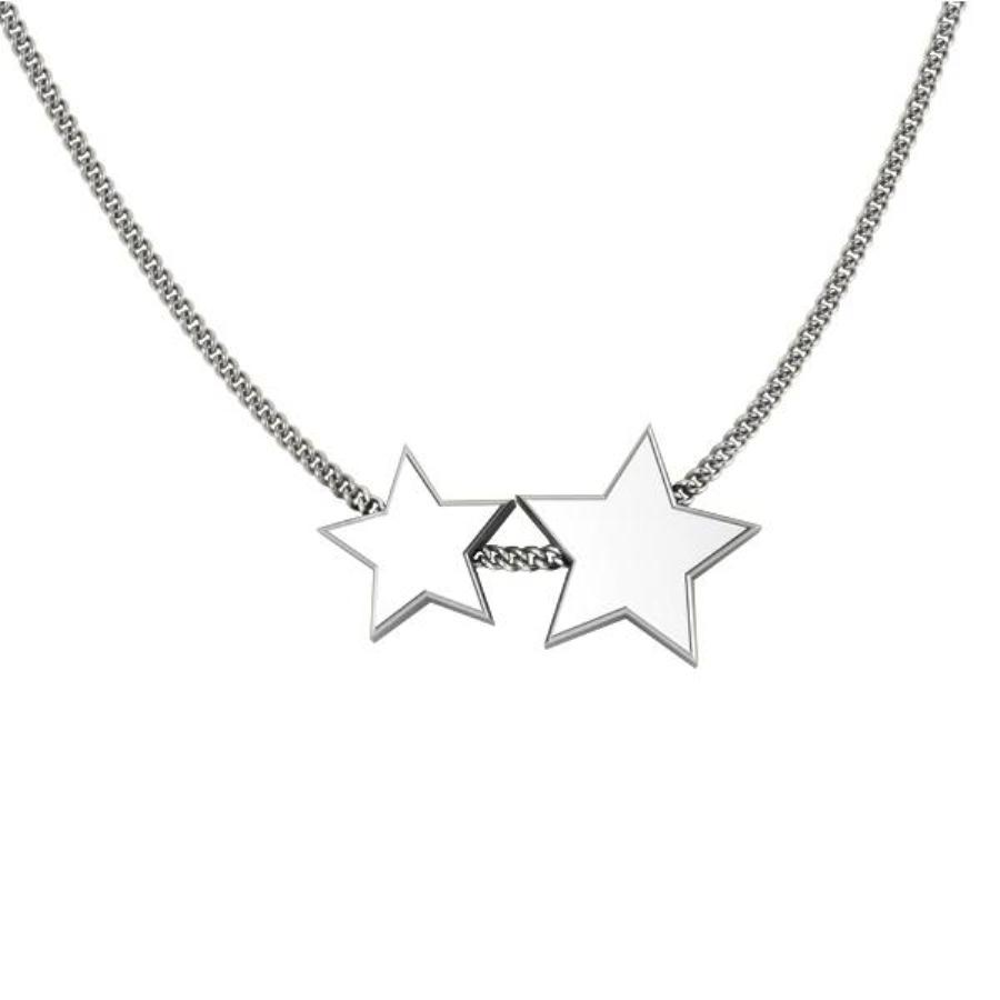 Колье из родированого серебра 925 пробы 0320213-00245