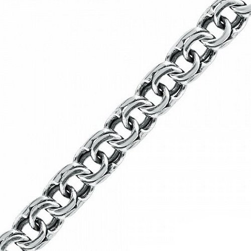 Цепь из родированого серебра 925 пробы 37-ЦРБ1,2-11 д. 1,2