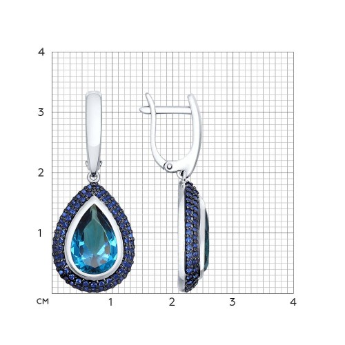 Серьги из серебра 92021467