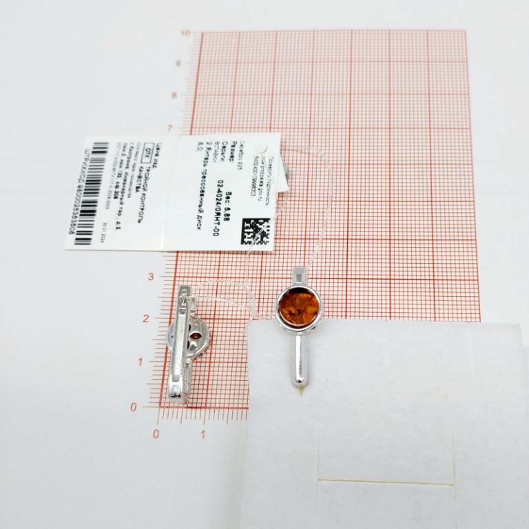Серьги из серебра 02-4024/0ЯНТ-00