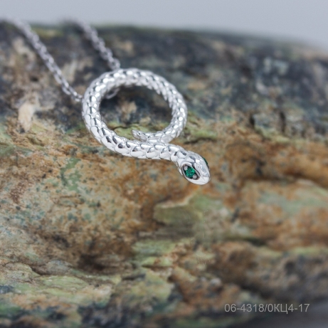 Колье из серебра 06-4318/0КЦ4-17 Змея
