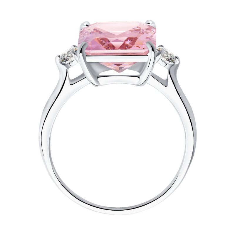 Кольцо из родированого серебра 925 пробы 92011271