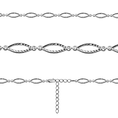 Браслет из золота 585 пробы 71351  Белый