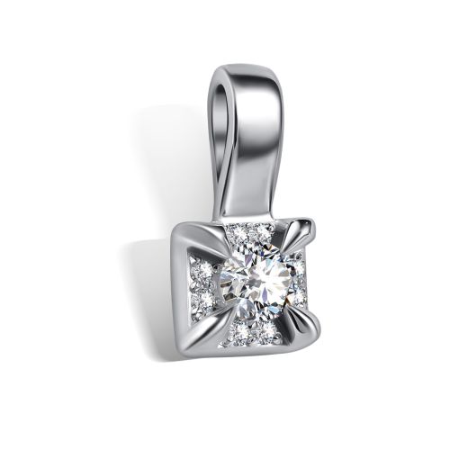 Подвеска из белого золота 585 пробы 36808-200 с бриллиантом