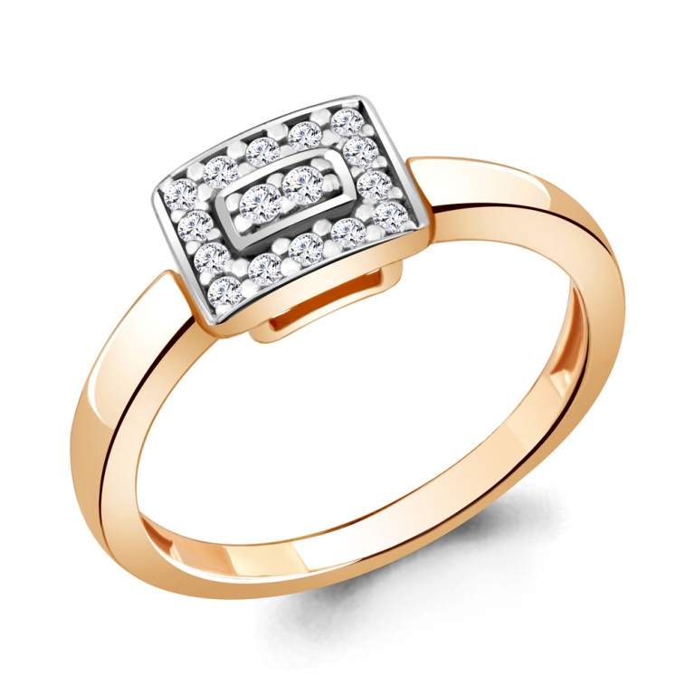 Кольцо из красного золота 585 пробы 68113А