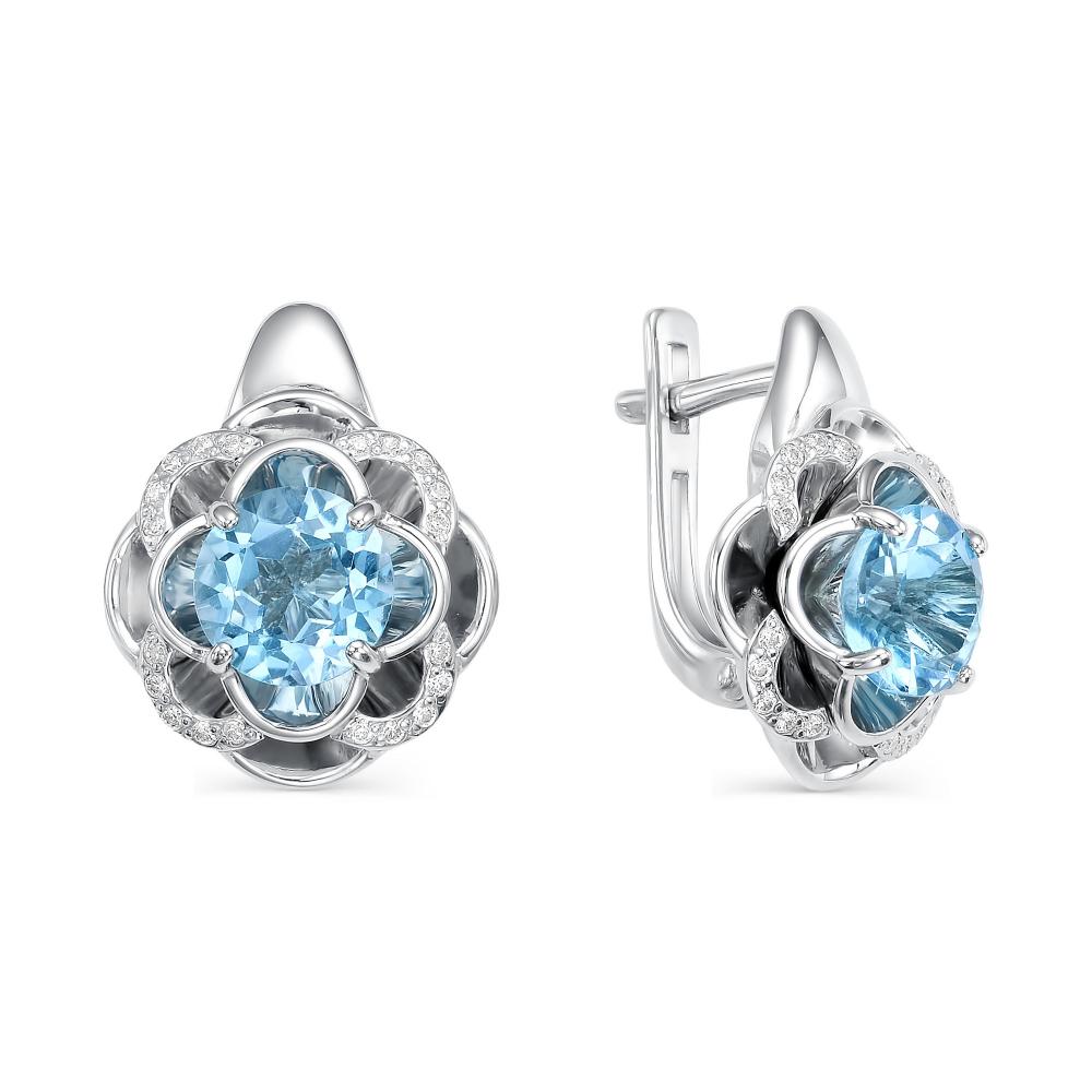 Серьги из серебра 02-0401/00ТБ-00