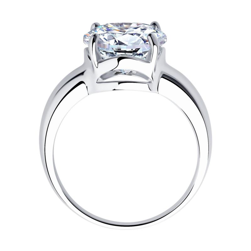 Кольцо из родированого серебра 925 пробы 94012073