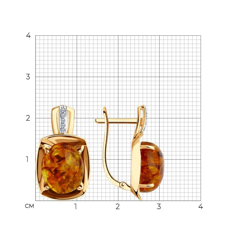Серьги из золота 727246