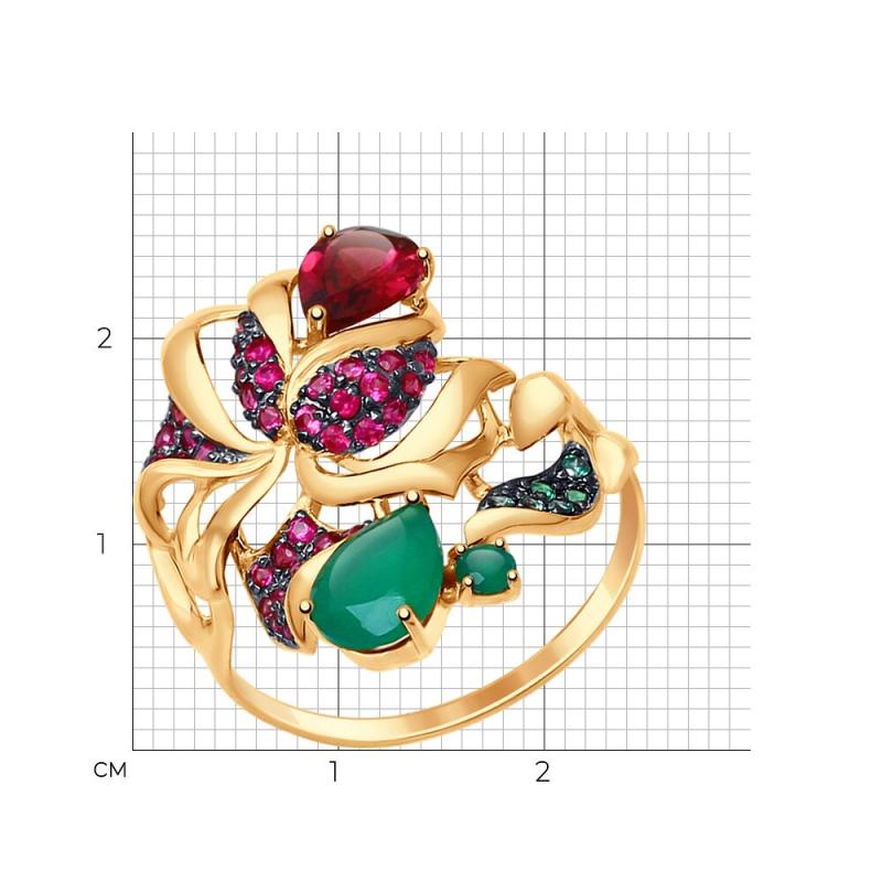 Кольцо из красного золота 585 пробы 714719