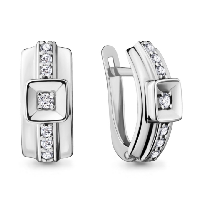 Серьги из серебра 48216А