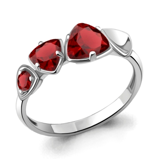 Кольцо из родированого серебра 925 пробы 6956803