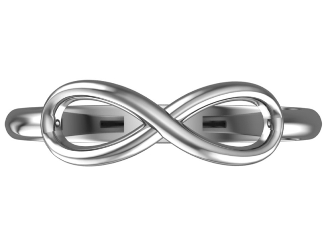 Кольцо из родированого серебра 925 пробы 0101412-00245