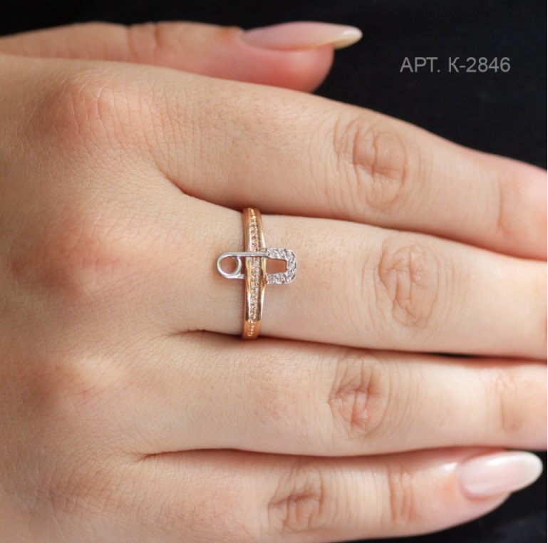 Кольцо из красного золота 585 пробы К-2846