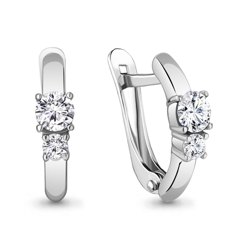 Серьги из серебра 49372А