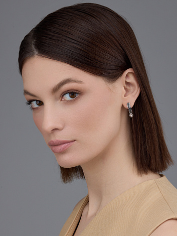 Серьги из серебра 02-4238/000Б-17
