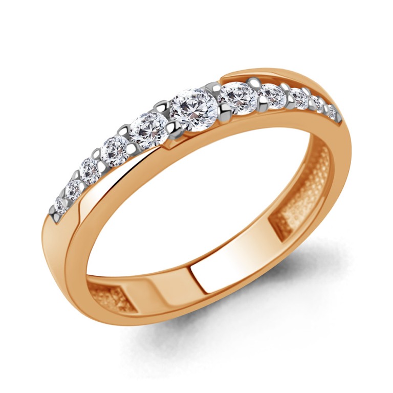 Кольцо из красного золота 585 пробы 600479А