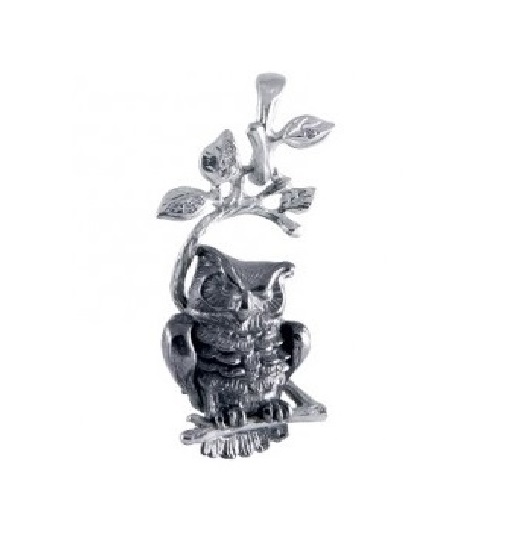 Подвеска из родированого серебра 925 пробы П-25029 Мудрость