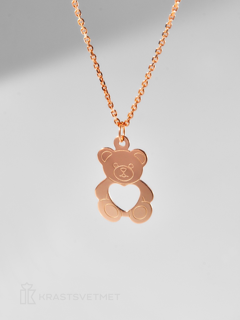 Колье из красного золота 585 пробы НХ12-2073 д. 0,3 мм