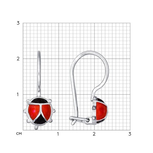 Серьги из серебра 94021423