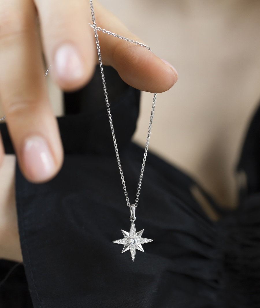 Подвеска из родированого серебра 925 пробы 4101329-00775