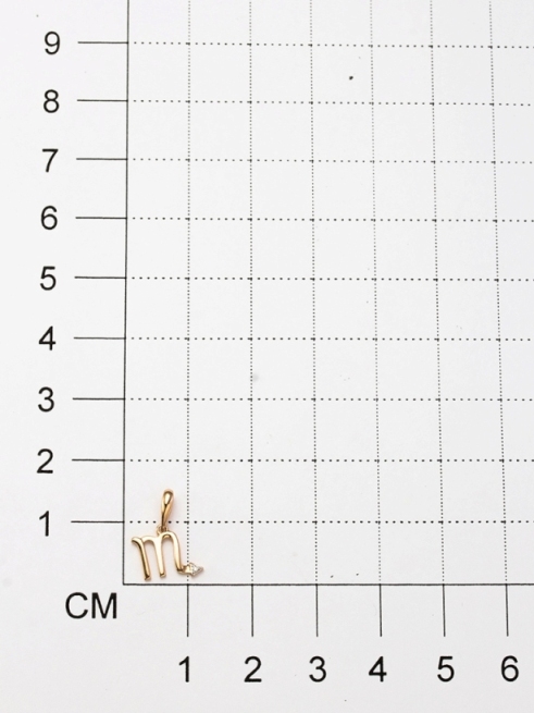 Подвеска из красного золота 585 пробы 34207-100 с бриллиантом