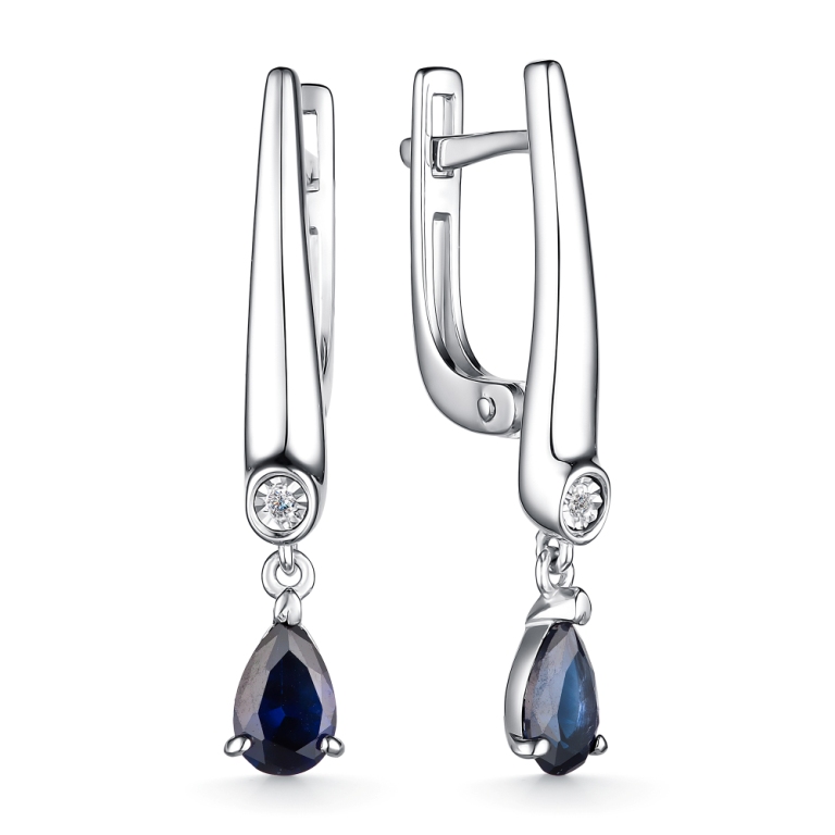 Серьги из серебра 02-4036/БГТС-00